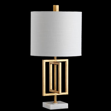 Anya 20.25" Metal/Marble LED Table Lamp - JONATHAN Y